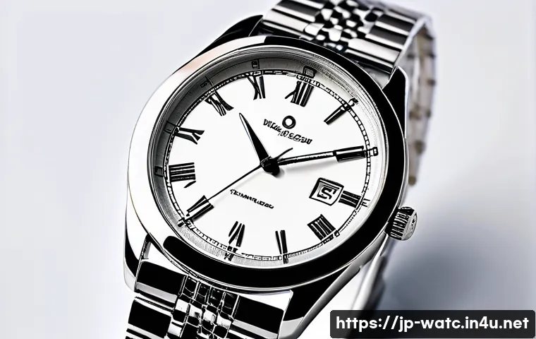 중저가 브랜드 시계 추천 - A sophisticated mid-range wristwatch on a clean white background, showcasing a stainless steel case ...