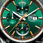 태그호이어 카레라 라인업 비교 - A close-up, hyper-realistic image of a TAG Heuer Carrera wristwatch featuring a 42mm stainless steel...